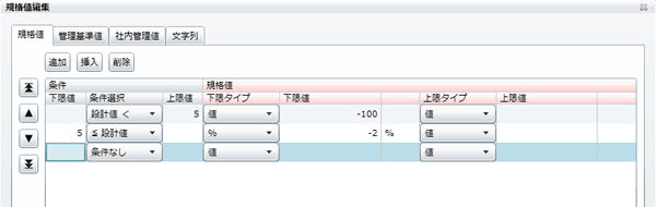 「条件」の追加