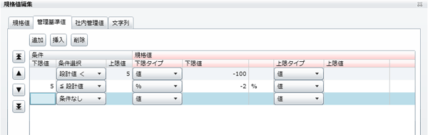 「条件」の追加