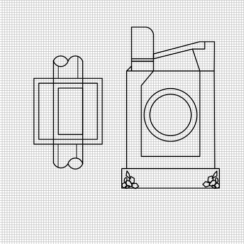 1mm「グリッド」設定後