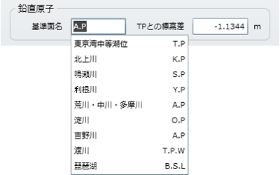 基準面名