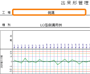 出来形管理の出力結果